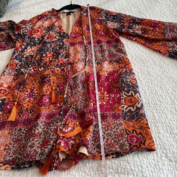 ✨ Forever 21 Women’s Pink Orange Romper Small - Picture 13 of 13